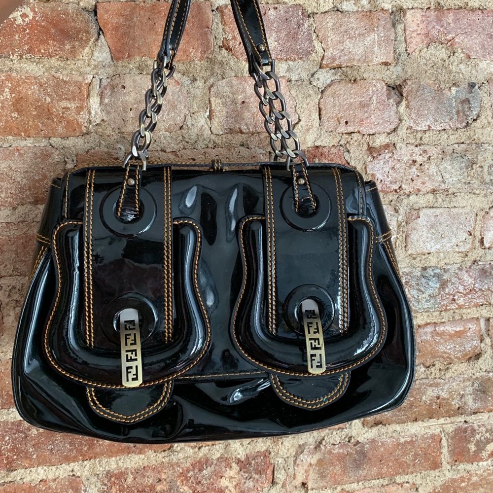 FENDI Patented Leather B.Bag 100% authentic!